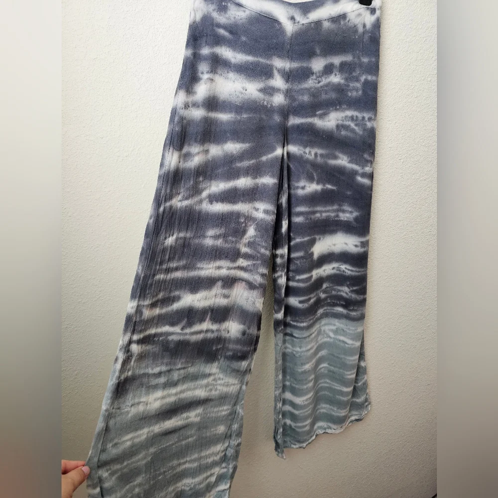 Young Fabulous & Broke Wide Leg Pants Size XS Grey & White - Picture 11 of 11